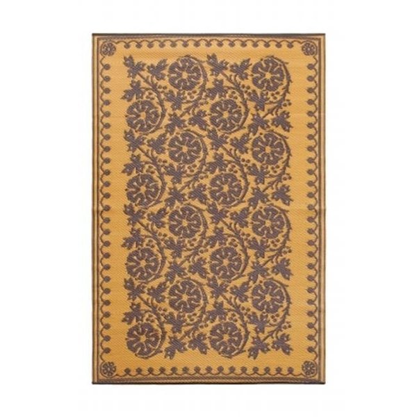 Achla Designs Achla K-111 Cinquefoil 4 x 6 Floor Mat Cinnamon K-111